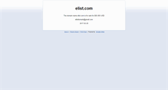 Desktop Screenshot of elist.com